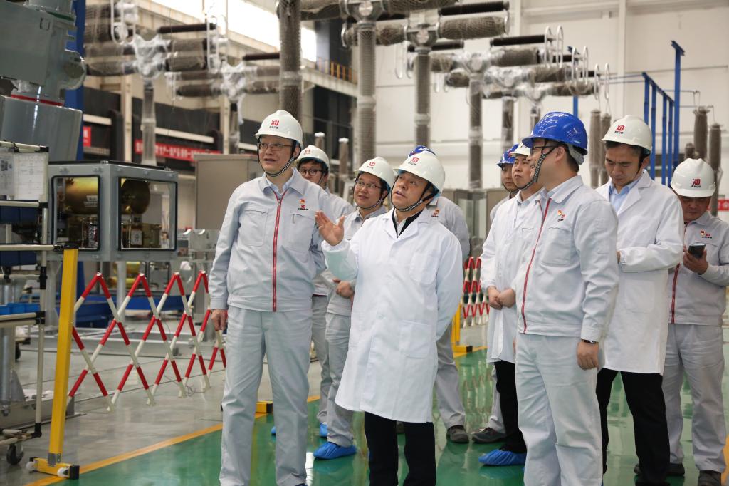 中国西电集团党委书记、董事长丁小林一行调研yl6776永利集团有限-yl6776永利集团